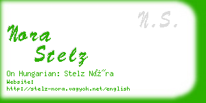 nora stelz business card